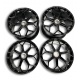 Lamborghini Aventador Wheel Rims SET 4 Pieces front and rear Black 470601017